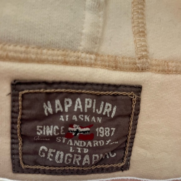 NAPAPIJRI Geographic Lambswool/Cotton blend Aztec print  hoodie Women’s size M - Picture 11 of 14